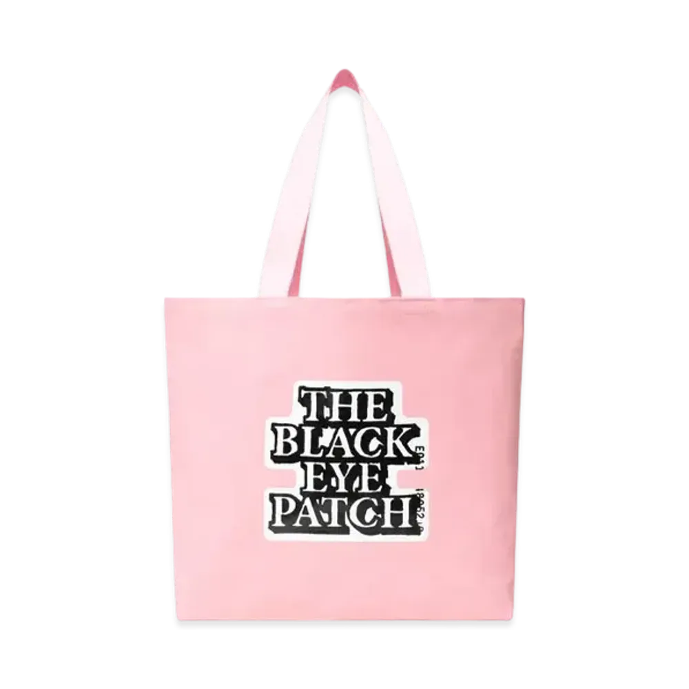 Black Eye Patch OG Label Tote Bag Large "Pink"