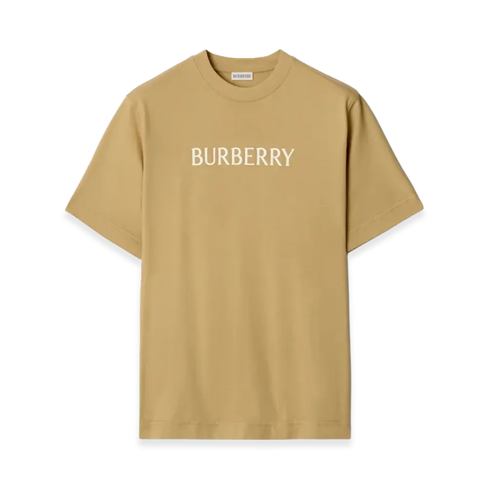 Burberry Logo Cotton Tee "Flax Beige"