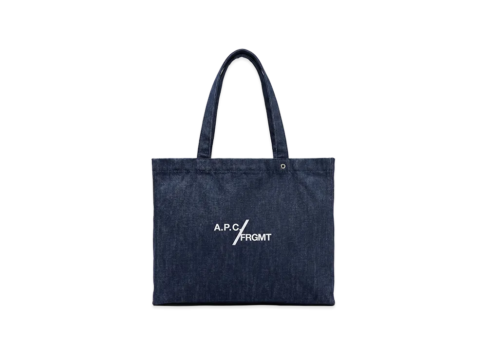 A.P.C. x Fragment Design Je Sors Ce Soir Shopping Bag "Indigo"