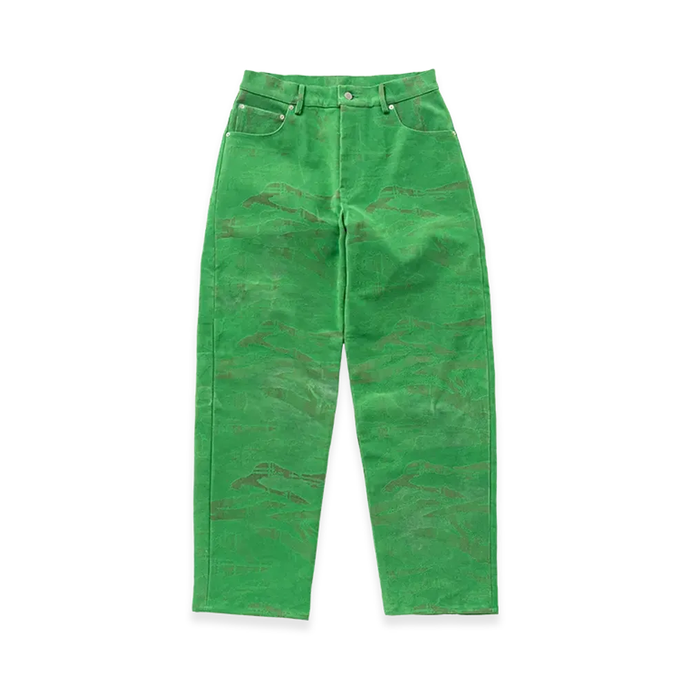 TTT MSW Flocky Denim Pants "Green"
