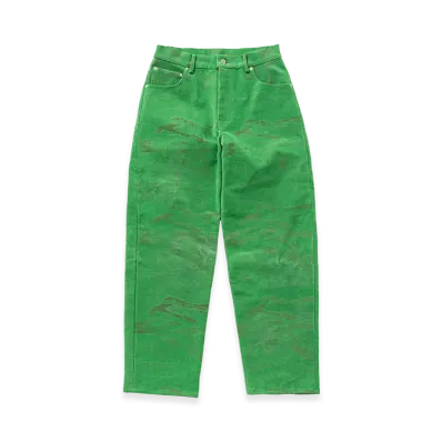 TTT MSW Flocky Denim Pants "Green"