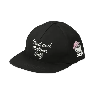 WIND AND SEA MALBON X WDS SNAP BACK CAP "Black"