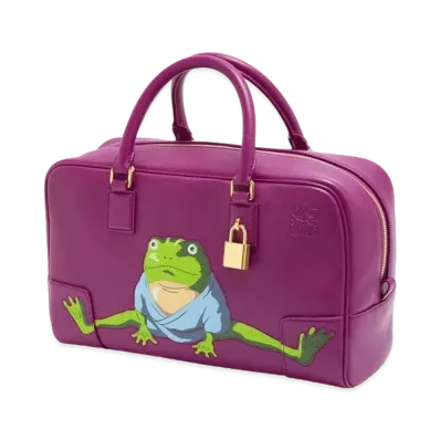 LOEWE x Spirited Away Aogaeru Amazona 28 Bag In Nappa Calfskin "Bouganville"
