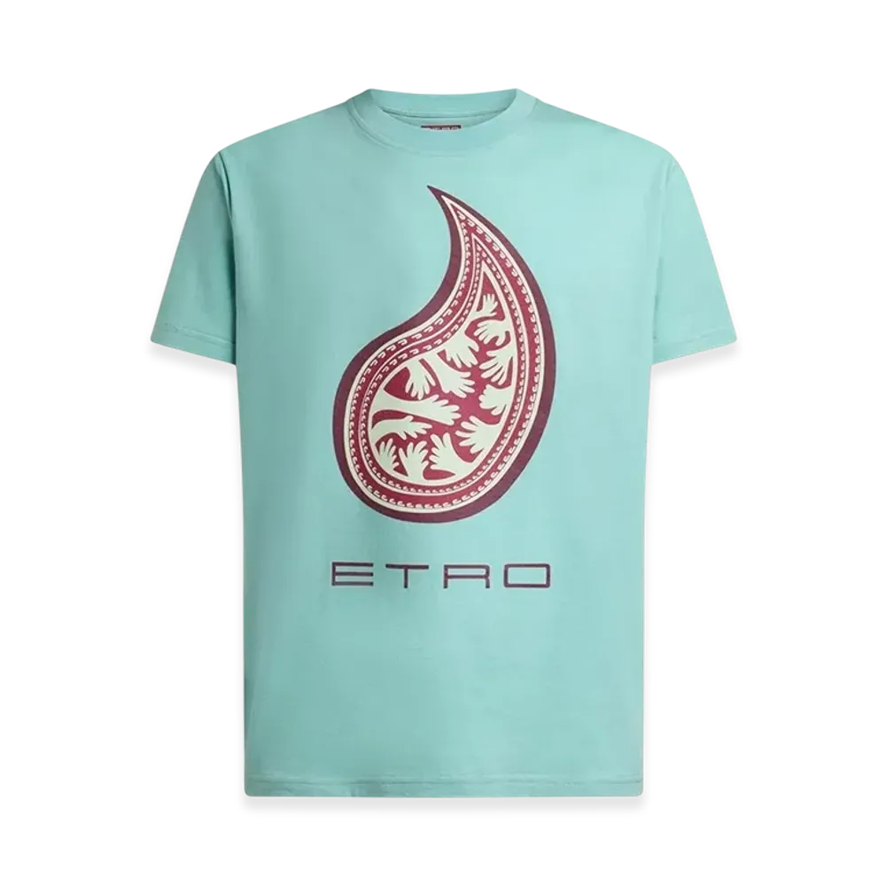 ETRO per Kaito Takahashi T-Shirt "Turquoise"