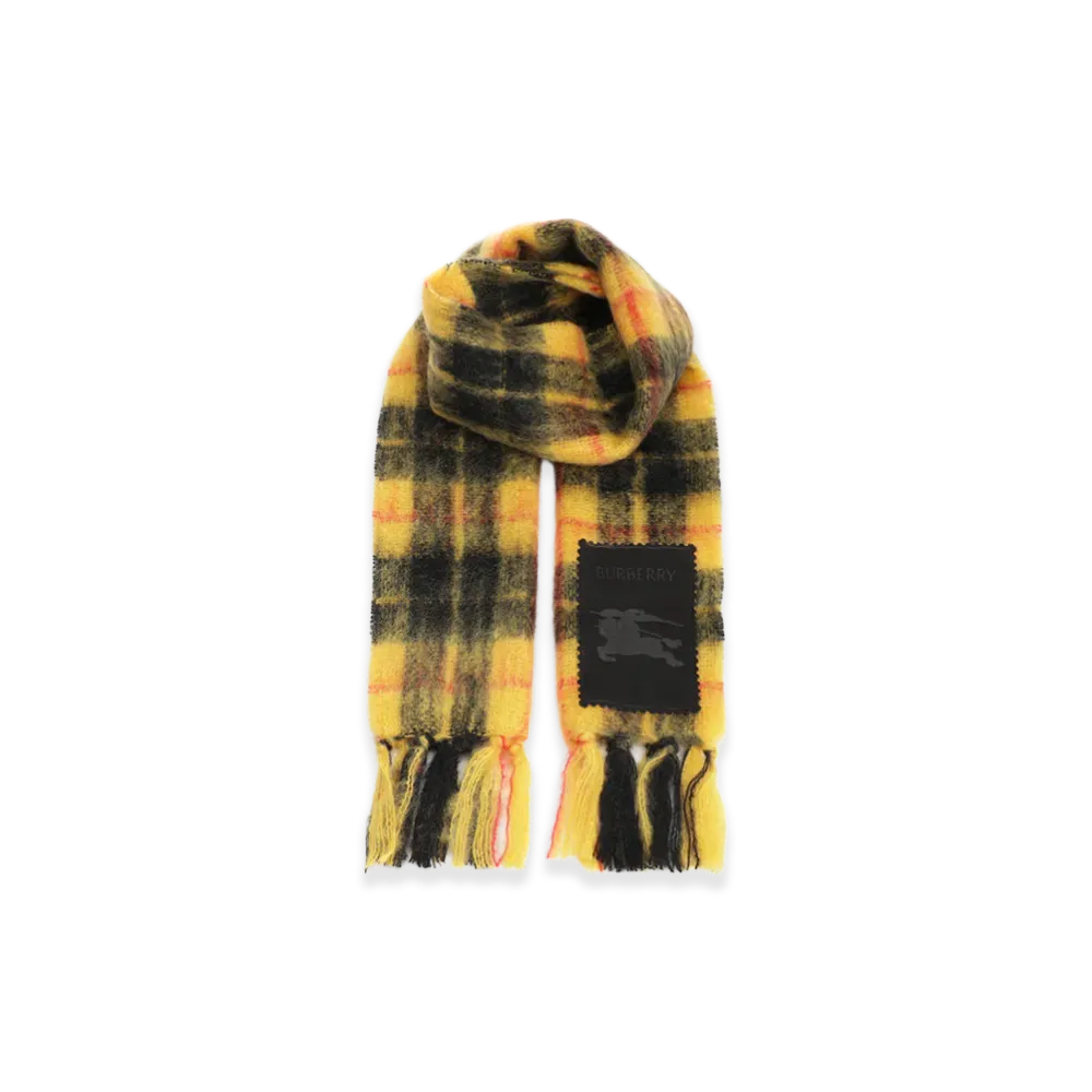 Burberry Check Wool And Mohair Scarf "Checked"