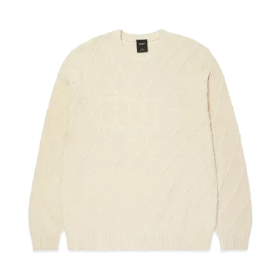 HUF Grid Crewneck Sweater "Natural"
