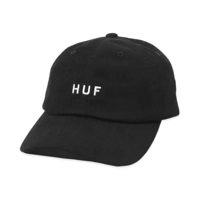 HUF OG Corduroy 6 Panel CV Hat "Black"