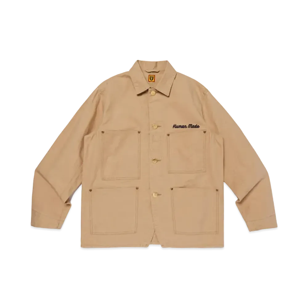 HUMAN MADE Washed Duck Coverall Jacket "Beige"