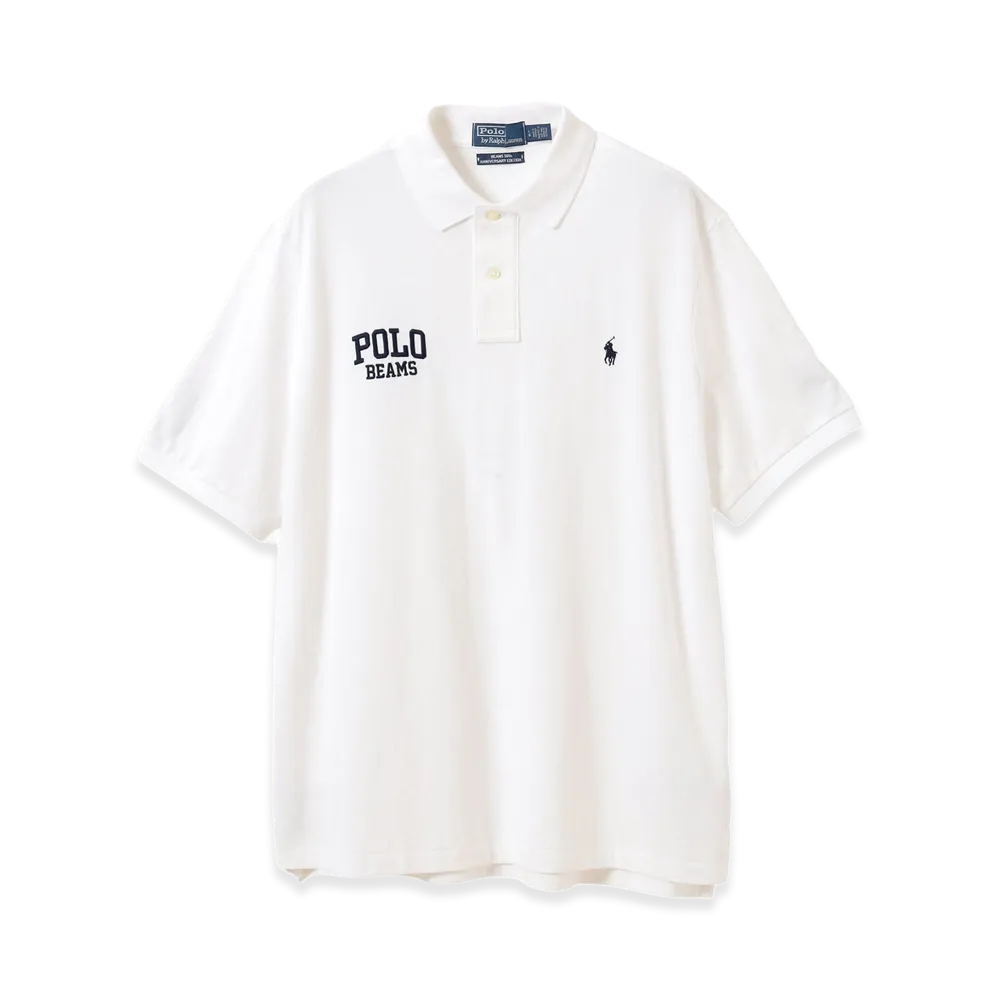 BEAMS x Polo Ralph Lauren Women's SS Polo Shirt "White"