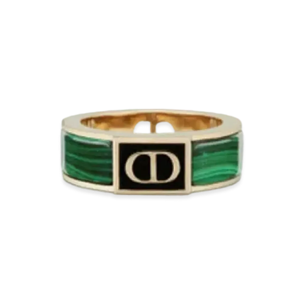 Dior Tears Ring (Brass, Resin and Agate) "Gold"