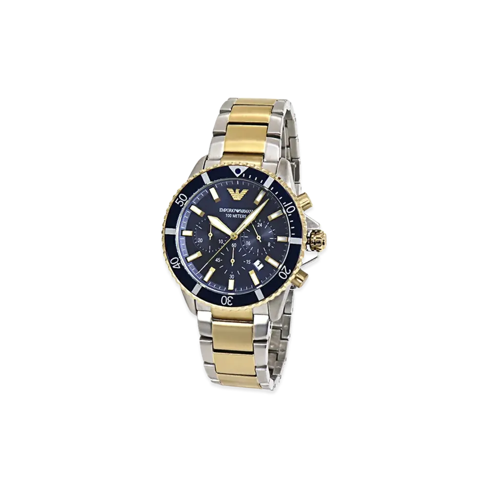 EMPORIO ARMANI Diver Watch Chronograph "Navy"