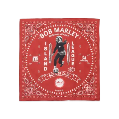 atmos x Bob Marley Foot Ball Bandana "Red"