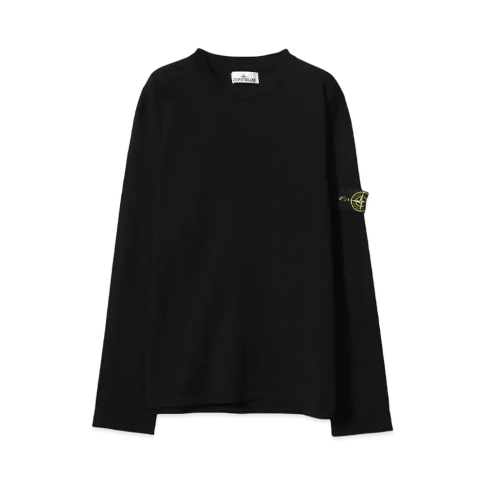 STONE ISLAND CREW NECK"BLACK"