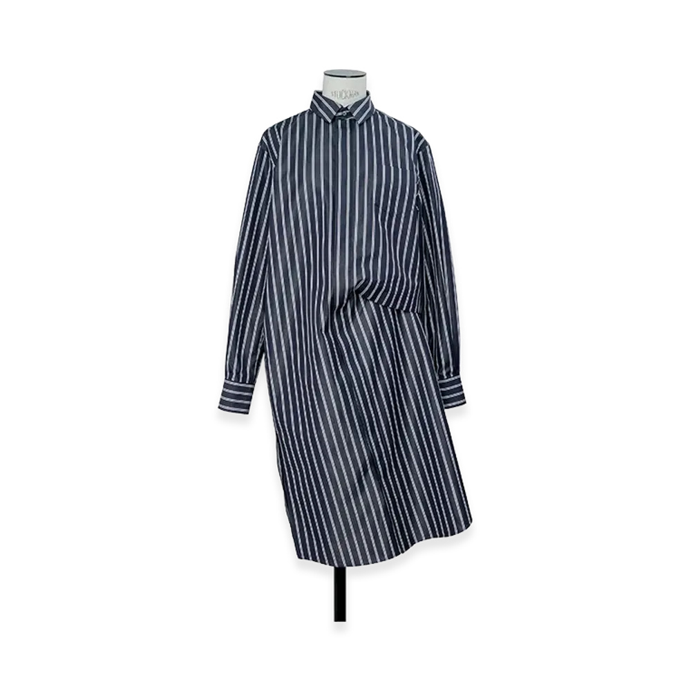 sacai Poplin Dress "Navy Stripe"