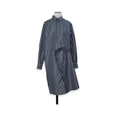 sacai Poplin Dress "Navy Stripe"