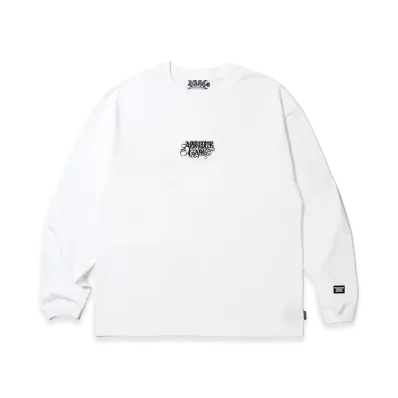 APHRODITEGANG Classic Logo Embroidery L/S Tee "White"
