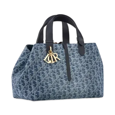 Dior Medium Dior Toujours Bag Denim Dior Oblique Jacquard "Blue"