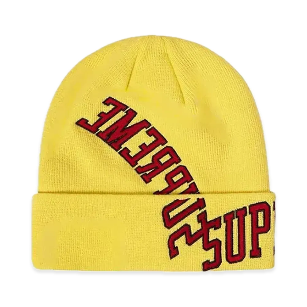 Supreme New Era Multi Arc Beanie "Pale Yellow"
