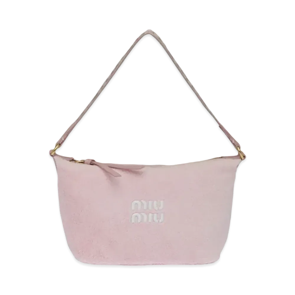 MIU MIU Miu Spirit Terry Cross Mini Bag "Pink"