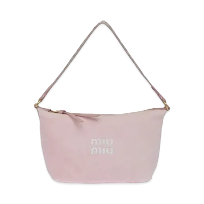 MIU MIU Miu Spirit Terry Cross Mini Bag "Pink"