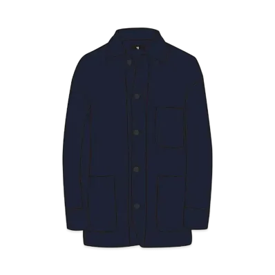 UNIQLO +J Wool Blend OverSize Shirt Jacket 446359 "Navy"
