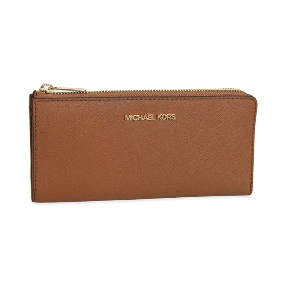 MICHAEL KORS Women's Jet Set Travel LG Three Qtr Zip "Brown"
