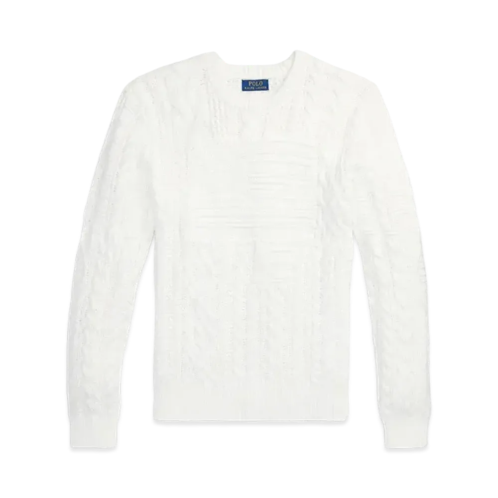 Polo Ralph Lauren Alan Knit Flag Sweater "White"