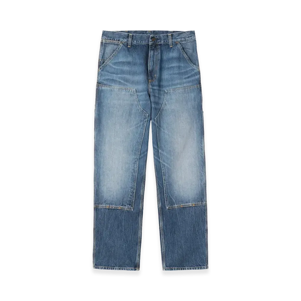Carhartt WIP Double Knee Pant "Blue/Marble Used Wash"