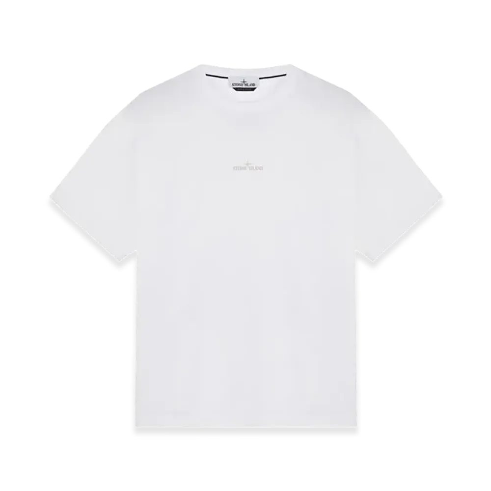 Stone Island Scratched Paint One Print T-Shirt "White"