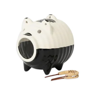 BEAMS Exclusive Banko Ware 2 Tone Top And Bottom Mosquito Pig "Kuro"