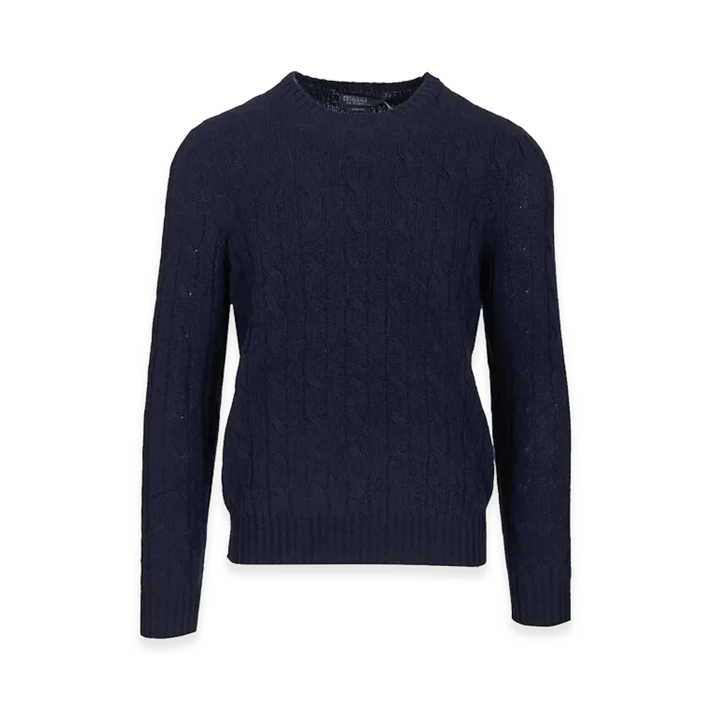 Polo Ralph Lauren Cashmere Cable Knit Sweater "Navy"