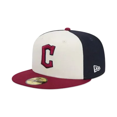 NEW ERA 59Fifty On Field 2025 MLB City Connect Cleveland Guardians "Chrome White/Navy/Cardinal"