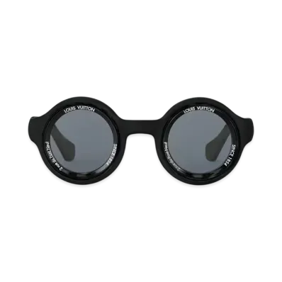 Louis Vuitton LV Super Vision Round Sunglasses "Deep Black"