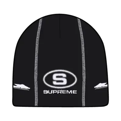 Supreme Racing Panel Beanie "Black"