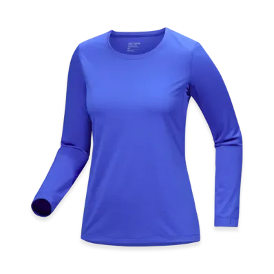 ARC'TERYX Women's Taema Crew LS "Electra Heather" X000006914