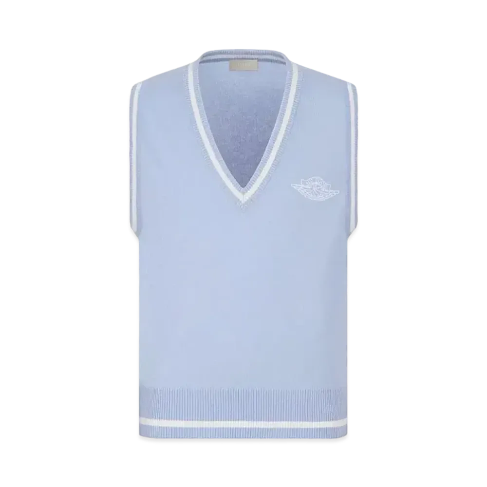 Dior x Air Jordan Sleeveless Sweater Vest "Blue"