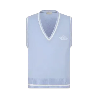 Dior x Air Jordan Sleeveless Sweater Vest "Blue"