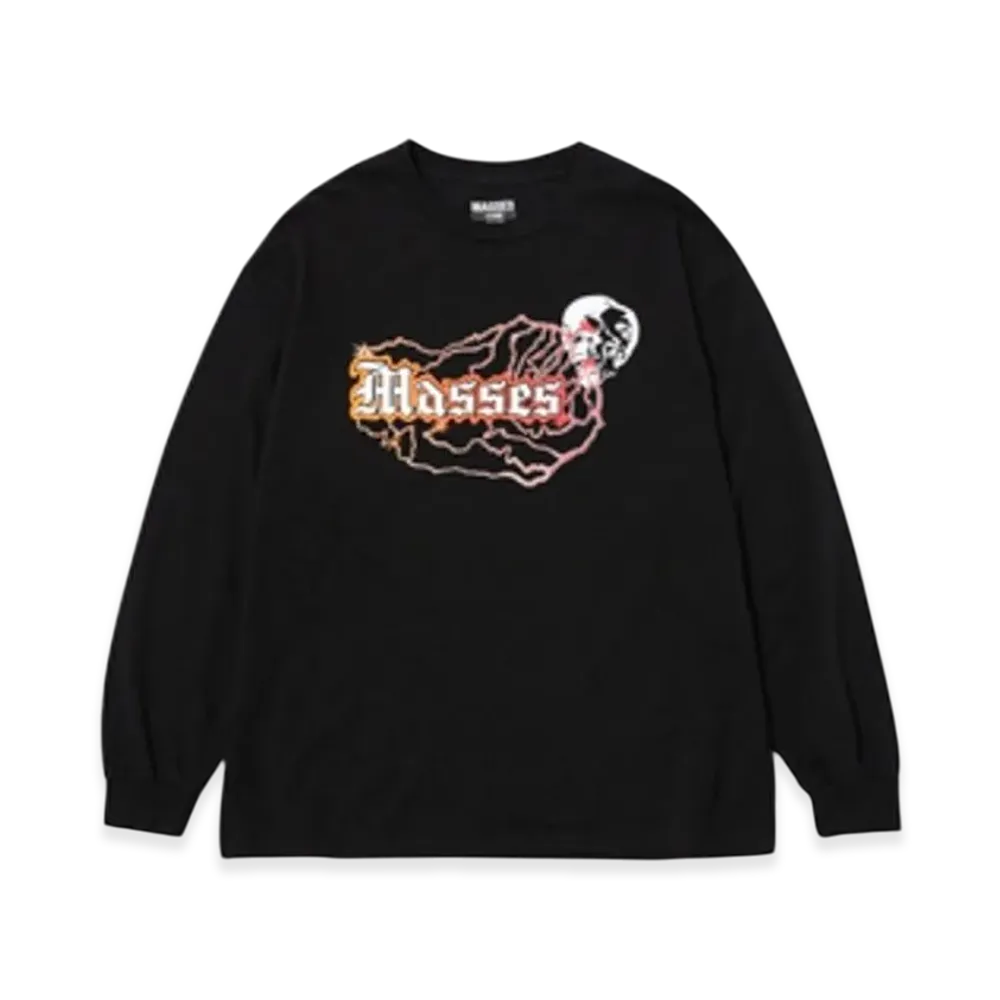 MASSES T-Shirt L/S Skull Thunder "Black"