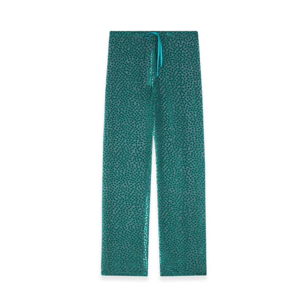 DRIES VAN NOTEN Women's Elasticated Pants "Turquoise"
