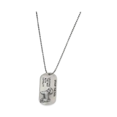 AVIREX x Final Fantasy VII Remake Dog Tag Stamp The Dog "Silver"