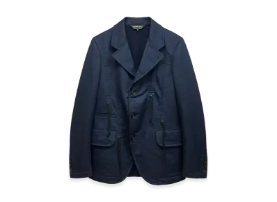 COMME des GARCONS HOMME Deux Honeycomb Mesh Jacket "Navy"