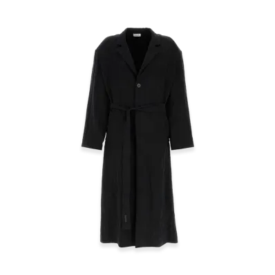 FEAR OF GOD Lyocell Blend Trench Coat "Black"