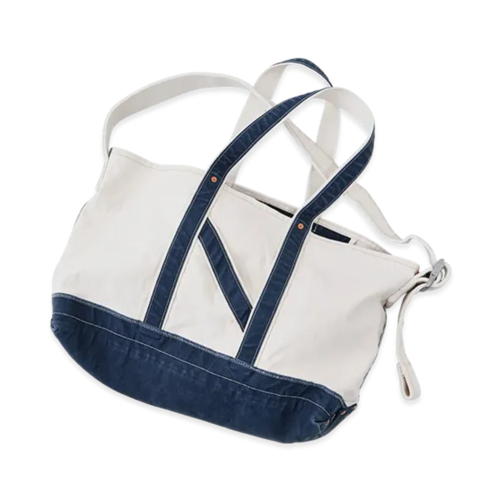 NICENESS L.Lesh Canvas Shoulder Strap Bag "Natural Navy"