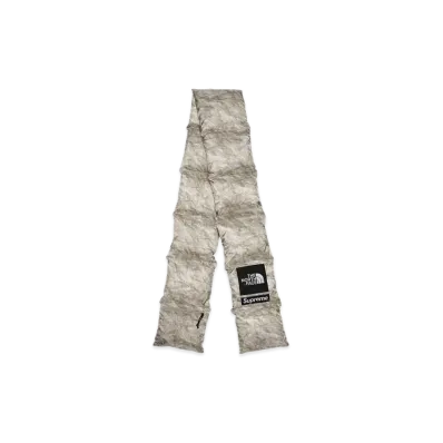 Supreme x The North Face Paper Print 700-Fill Down Scarf "White"