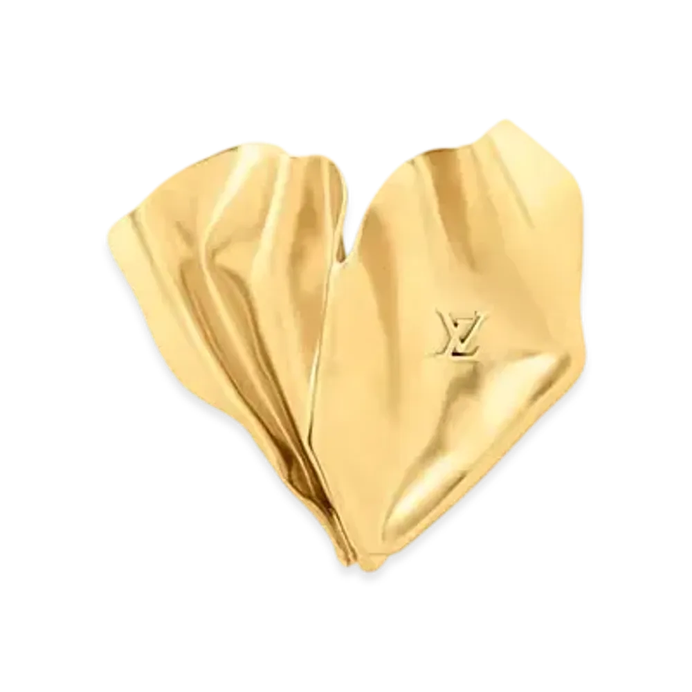 Louis Vuitton LV Sculptural Brooch "Gold"