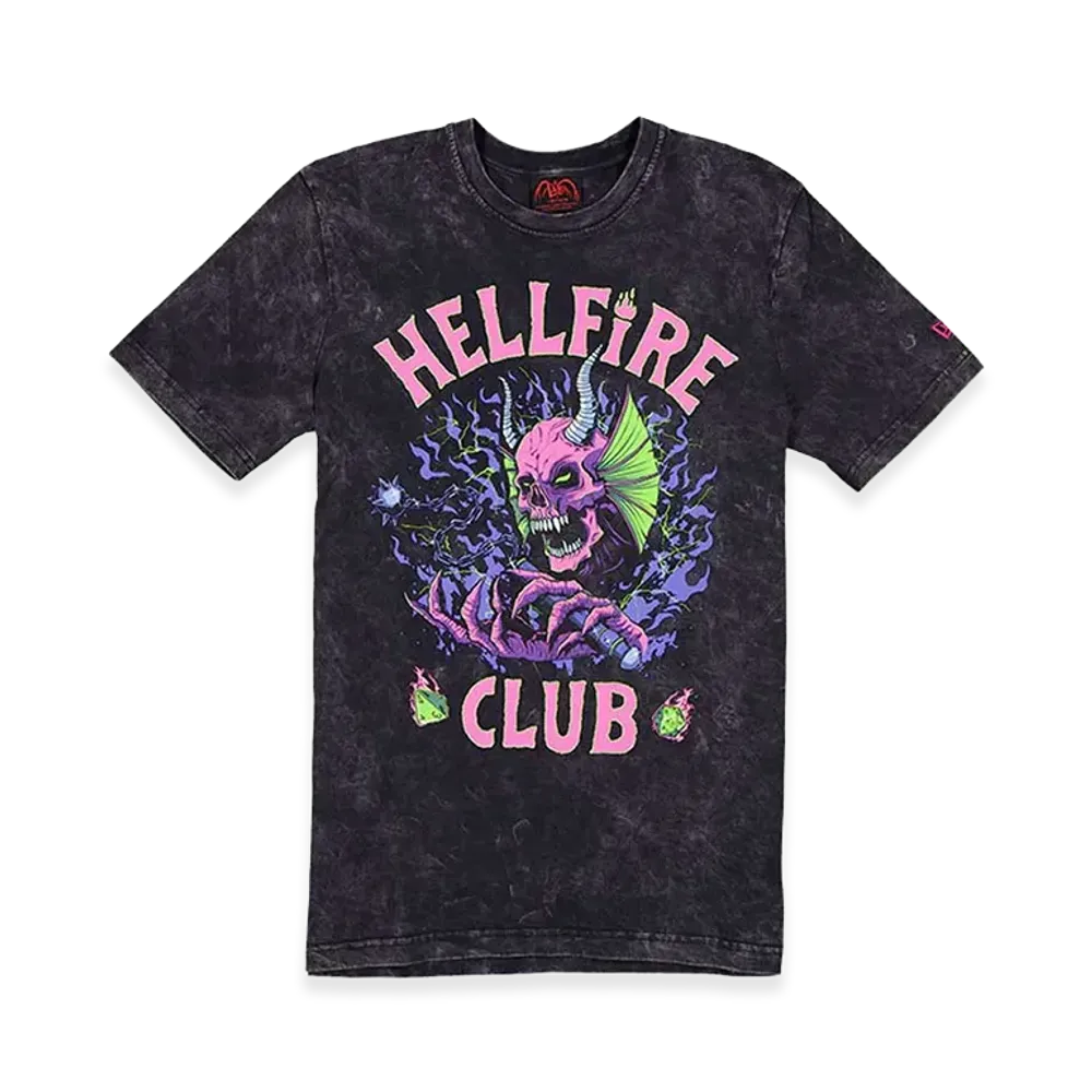 NEW ERA x Netflix Stranger Things S/S Cotton T-Shirt Stranger Things Hellfire Club "Black"
