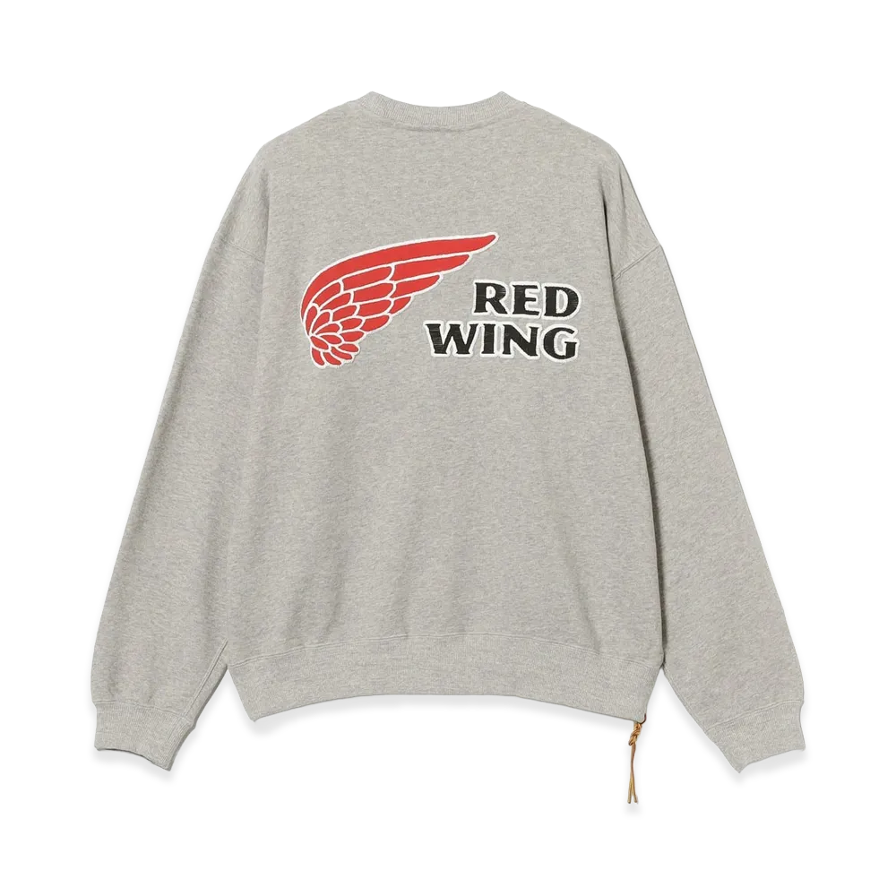 BEAMS x RED WING Print Crew Neck Sweat "Top Gray"