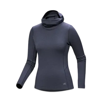 ARC'TERYX Women's Satro Merino Wool Hoody "Black Sapphire"