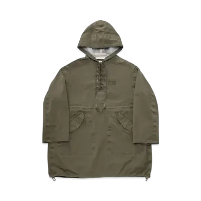 visvim Chinook Poncho 3L Dmgd "Olive"