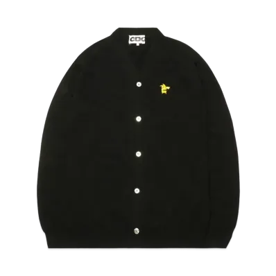 Comme des Garcons Pokemon Knit Cardigan With Emblem "Black"